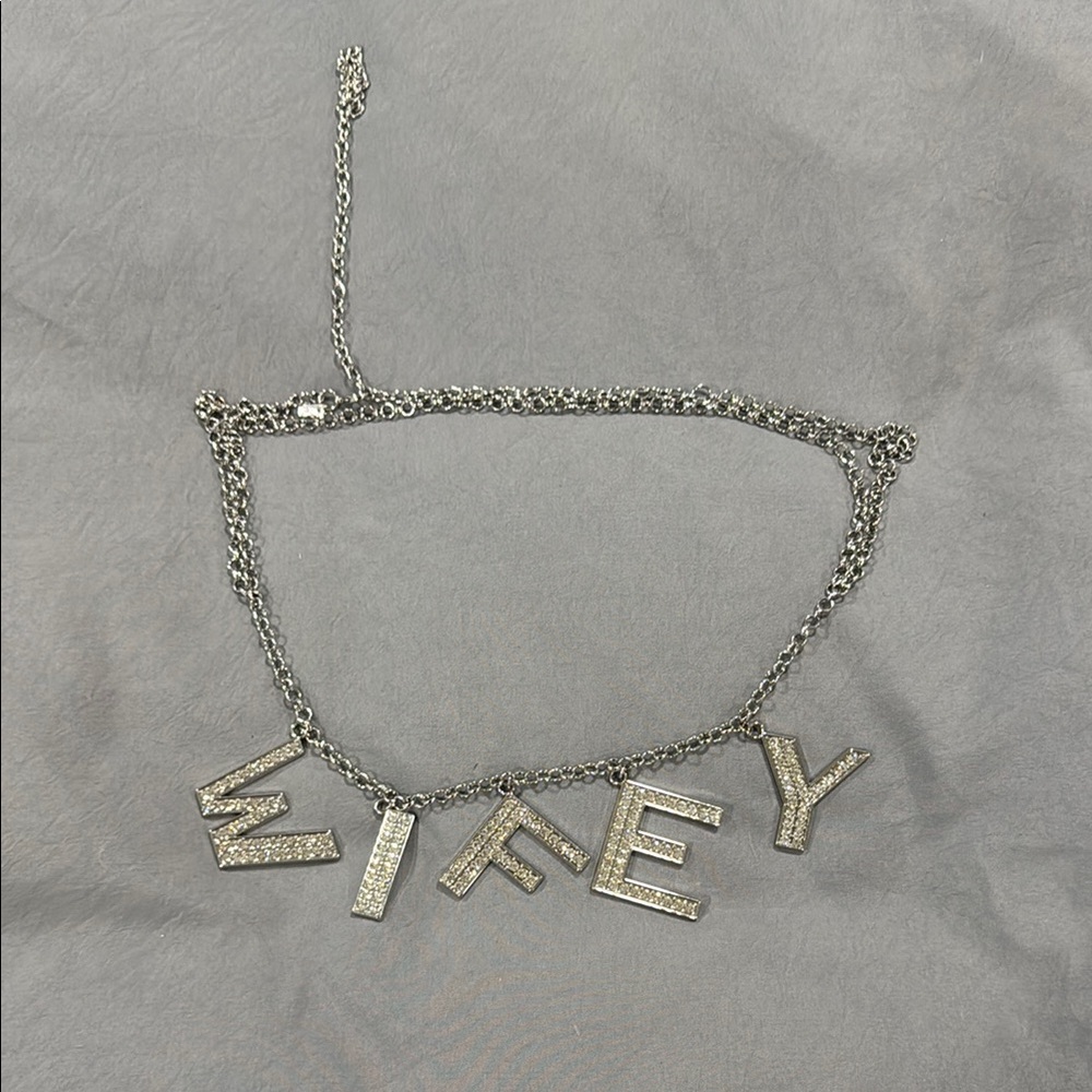 Silver 'Wifey' Necklace